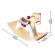 Calut 2 in 1 hape - balansoar si jucarie de echilibru