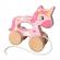 Jucarie din lemn 2 in 1 impinge si trage unicorn
