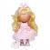 Papusa nines d'onil, mia, cu parul blond, catel, articulatii, miros de vanilie, 30 cm