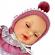 Papusa nines d'onil alex pompon cu sunete si jucarie, ambalata in cutie, cu miros de vanilie, 40 cm