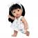 Papusa nines d'onil joy bruneta, cu miros de vanilie si rochie alba 37 cm