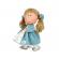 Papusa nines d'onil mia cu parul blond, funde albastre, articulatii si miros de vanilie 30 cm