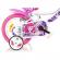Bicicleta copii dino bikes 12 inch fairy alb