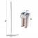 Mop plat cu galeata, 2 cuve, spalare/stoarcere rapida, microfibra