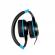 Casti cu micr. spacer pearl blue, cu fir
