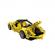 Jucarie tip lego tehnic de constructie masina sport galbena (414 piese)