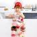 Jucarie din lemn - set desert cu capsuni (7 piese)