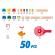 Jucarie din lemn - marble run crazy rollers (50 piese)