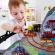 Jucarie din lemn - set tren si mina in munte (32 piese)