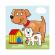 Puzzle 3 in 1, animalele si puii lor - dino toys