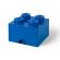 Cutie depozitare lego 2x2 cu sertar, albastru