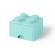 Cutie depozitare lego 2x2 cu sertar, aqua