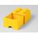 Cutie depozitare lego 2x2 cu sertar, galben