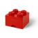 Cutie depozitare lego 2x2 cu sertar, rosu