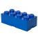 Cutie depozitare lego 2x4 albastru inchis