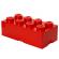Cutie depozitare lego 2x4 rosu