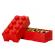 Cutie depozitare lego 2x4 rosu