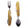 Briceag multifunctional ideallstore®, otel inoxidabil, camping si drumetii, 6 functii, auriu