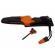 Cutit de vanatoare ideallstore®, survival blade, 20.5 cm, otel inoxidabil, portocaliu, husa inclusa