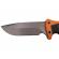 Cutit de vanatoare ideallstore®, survival blade, 20.5 cm, otel inoxidabil, portocaliu, husa inclusa