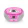 Radio cd pentru copii gogen bob and bobek, 2 x 0,8 w, bluetooth, karaoke,