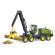 Tractor forestier john deere 1270g cu un bustean bruder