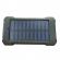 Baterie externa solara, Power Bank 5000 mAh, 2 x USB, 1 x Micro USB, lanterna LED, negru, Vivo B-126