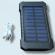 Baterie externa solara, Power Bank 5000 mAh, 2 x USB, 1 x Micro USB, lanterna LED, negru, Vivo B-126
