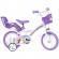 Bicicleta copii dino bikes 12 inch unicorn academy