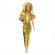 Papusa barbie fashionistas blonda cu salopeta aurie