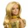 Papusa barbie fashionistas blonda cu salopeta aurie