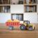 Set de constructie ferma cu tractor nathan croc toys