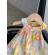 Rochita pentru fetite cu imprimeu floral pastelat (marime disponibila: 18-24
