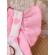 Set body roz si sarafan alb cu buline (marime disponibila: 12-18 luni (marimea