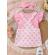 Set body roz si sarafan alb cu buline (marime disponibila: 12-18 luni (marimea