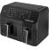 Friteuza dubla cu aer cald ecg af 8300 dual fry, 5.2 + 3.1 litri, 2700 w, 8