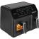 Friteuza dubla cu aer cald ecg af 8300 dual fry, 5.2 + 3.1 litri, 2700 w, 8