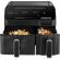 Friteuza dubla cu aer cald ecg af 8300 dual fry, 5.2 + 3.1 litri, 2700 w, 8