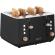 Prajitor de paine ecg st 4768 timber black, 1850 w, 4 felii, 7 grade de