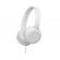 Casti jvc ha-s31m-w-ex, cu fir, on-ear, microfon, alb