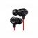 Casti audio jvc ha-fx1x-e, cu fir, in-ear, functie bass, negru