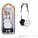 Casti audio jvc ha-l50-we, cu fir, on-ear, design elegant, alb