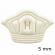 Set 10 buc. (5 seturi) de pernite protectie calcaie pentru incaltaminte, autoadezive, din spuma moale si material textil, culoare crem