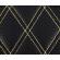 Material piele eco negru cu gaurele model romb / cusatura bej