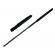 Baston telescopic cromatic, ideallstore®, 100 cm, negru, teaca inclusa