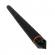 Baston telescopic cromatic, ideallstore®, 100 cm, negru, teaca inclusa