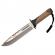 Cutit de vanatoare ideallstore®, thunder clap, otel inoxidabil, 32.5 cm, bej, teaca inclusa