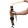 Cutit de vanatoare ideallstore®, thunder clap, otel inoxidabil, 32.5 cm, bej, teaca inclusa
