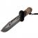 Cutit de vanatoare ideallstore®, thunder clap, otel inoxidabil, 32.5 cm, bej, teaca inclusa