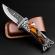 Instrument de taiat premium, lama otel 440c, lemn/rasina, husa